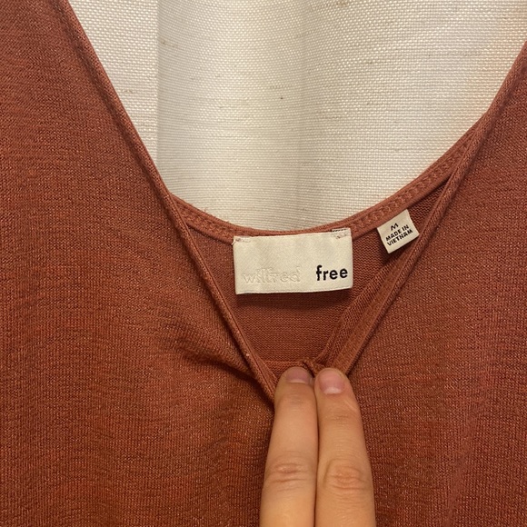 WILFRED FREE Pink Skater Dress M - Picture 2 of 4